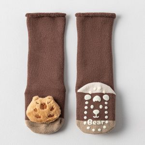 Bear 3D Doll Warm Fleece Baby Socks