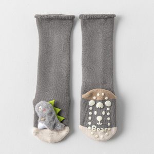 Dinosaur 3D Plush Winter Baby Socks