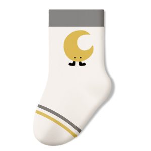 Moon & Star Print Baby Socks