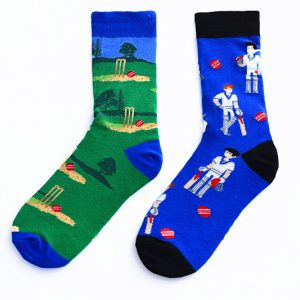 Golf Course & Astronaut Print Crew Socks